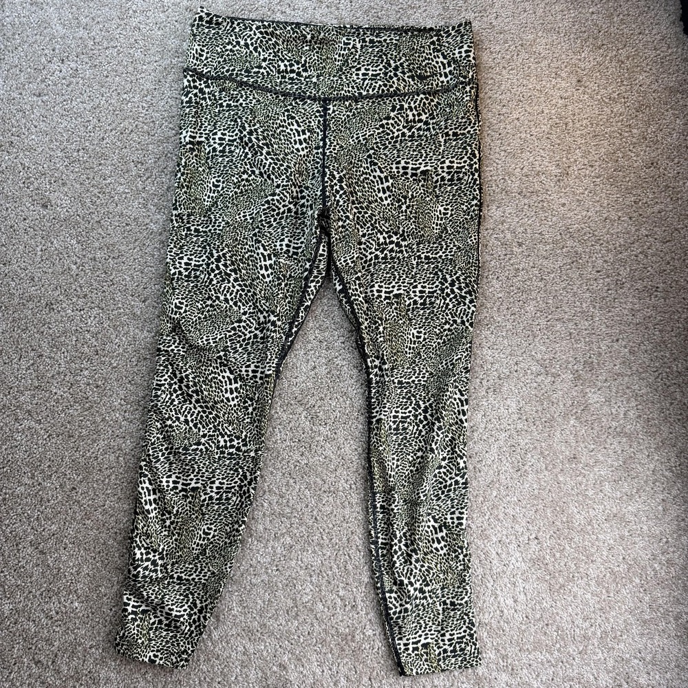 Nike Dri-FIT Leggings Womens XL Multicolor Animal Print Ankle Yoga Gym Running